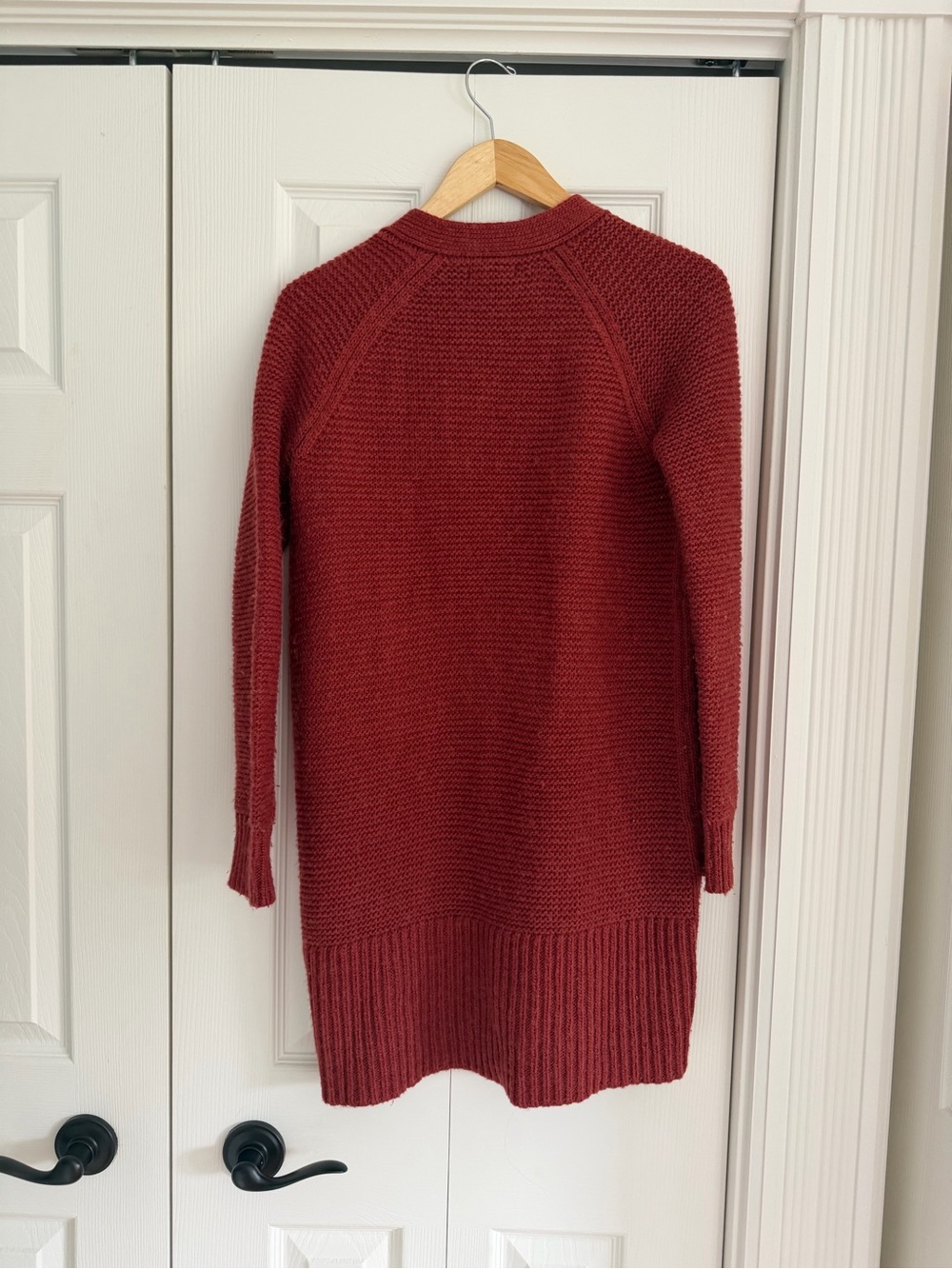 Gap Tierra Red Textured Knit Cardigan Sweater Size Small - Picture 4 of 4